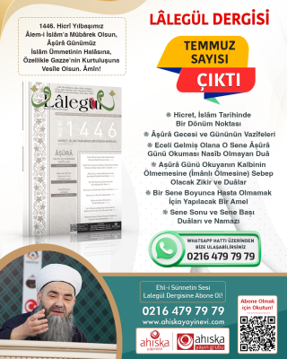 Lalegül Dergisi 137. Sayı Temmuz 2024 - Ahıska Basım Yayın