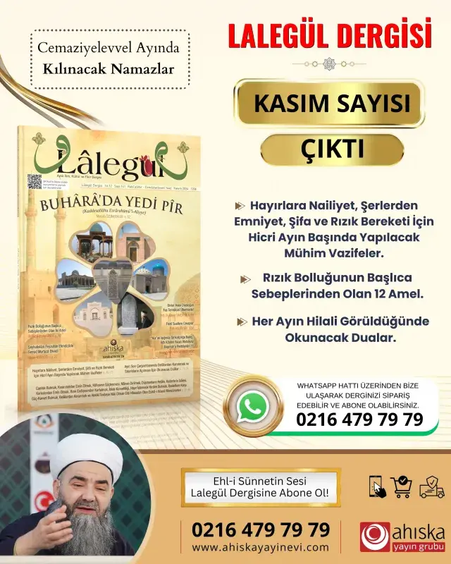 Lalegül Dergisi 141. Sayı Kasım 2024 - 3