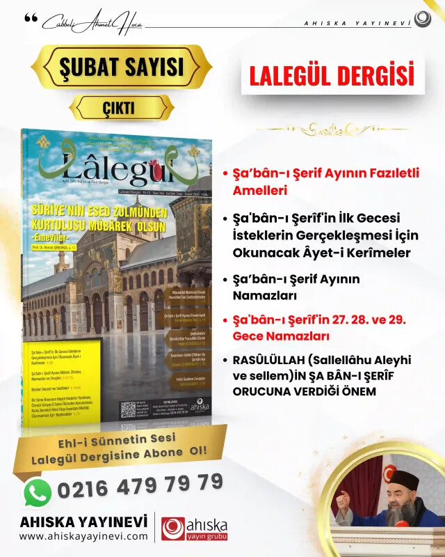 Lalegül Dergisi 144. Sayı Şubat 2025 - Ahıska Basım Yayın