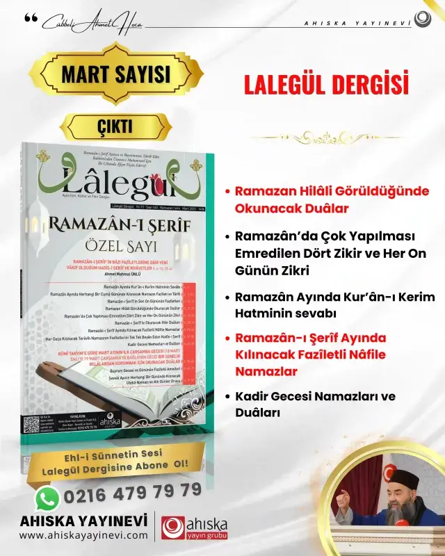 Lalegül Dergisi 145. Sayı Mart 2025 - 1