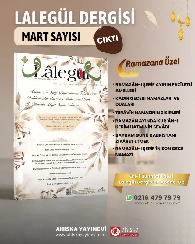 Lalegül Dergisi 157. Sayı Mart 2026 - 3