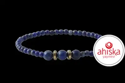 Lapis Lazuli 4mm Doğal Taş Bileklik - Doğal Taş (1)