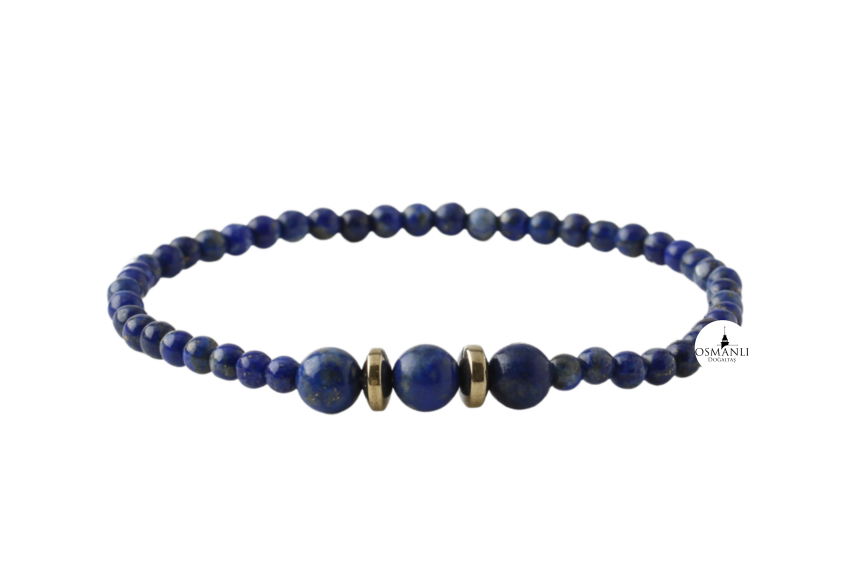 Lapis Lazuli 4mm Doğal Taş Bileklik - 2