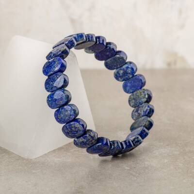 Lapis Lazuli Doğal Taş Geniş Kesim Bileklik - Osmanlı Doğaltaş