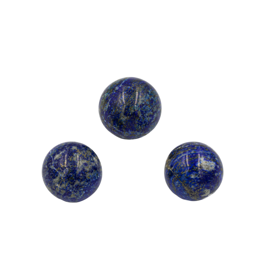 Lapis Lazuli Doğal Taş Küre Tımbıl El Taşı - 5