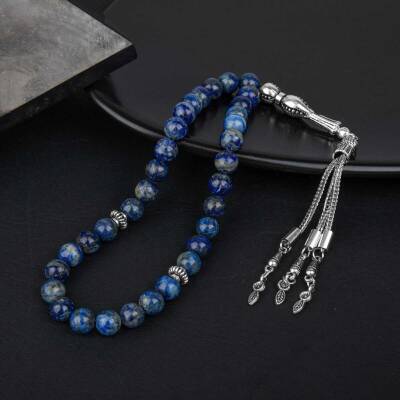 Lapis Lazuli Doğal Taş Tesbih 33lük - 8mm - Doğal Taş