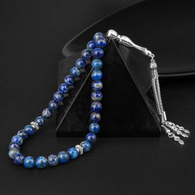 Lapis Lazuli Doğal Taş Tesbih 33lük - 8mm - Osmanlı Doğaltaş