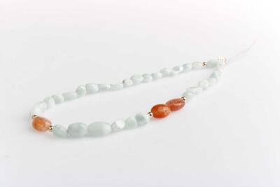 Larimar, Güneş Taşı Doğal Taş Telefon İpi - Doğal Taş