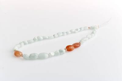 Larimar, Güneş Taşı Doğal Taş Telefon İpi - Osmanlı Doğaltaş