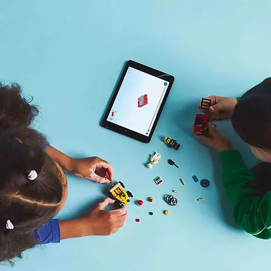 Lego City Pizza Arabası İtfaiye Kamyonuna Karşı Yarış Arabası Paketi 60458 - 4