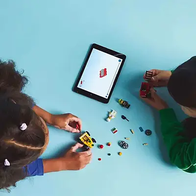 Lego City Pizza Arabası İtfaiye Kamyonuna Karşı Yarış Arabası Paketi 60458 - 17