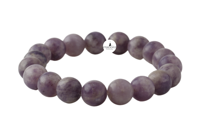 Lepidolit 10mm Doğal Taş Bileklik - 2