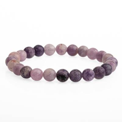 Lepidolit 8mm Doğal Taş Bileklik - 2