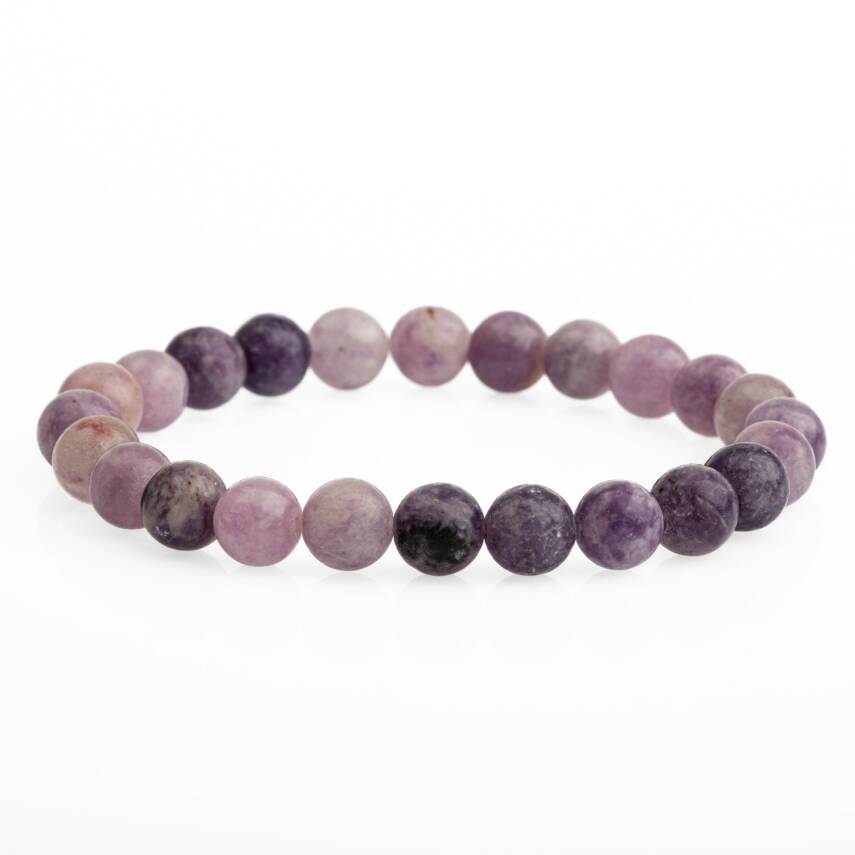 Lepidolit 8mm Doğal Taş Bileklik - 2