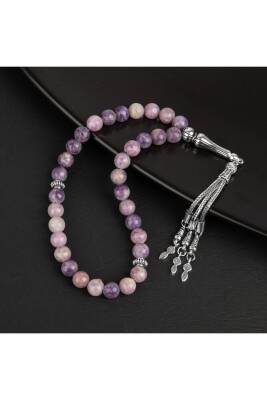 Lepidolit Doğal Taş Tesbih 33lük - 8mm - 2