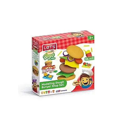 Lets Oyun Hamuru Hamburger Set - 1
