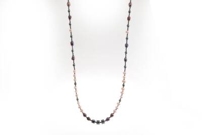 Lina, Hematit Aksesuarlı İnci Kolye - 4