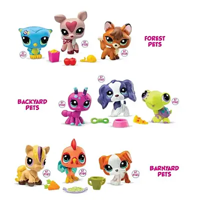 Littlest Pet Shop Minişler 3 Lü Figür Seti - 1