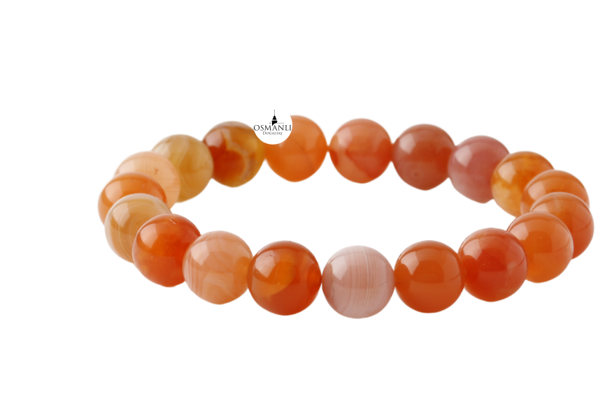 Madagaskar Akiği 10mm Doğal Taş Bileklik - 1