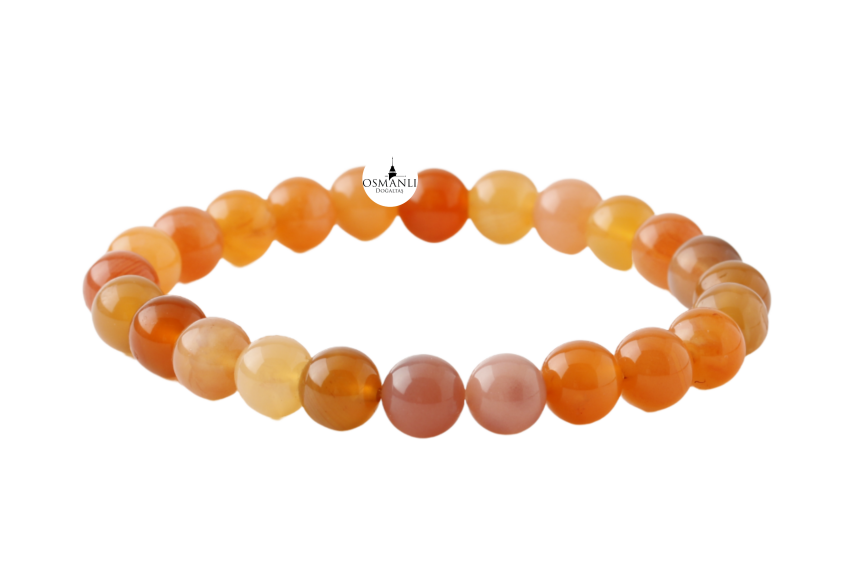 Madagaskar Akiği 8mm Doğal Taş Bileklik - 1