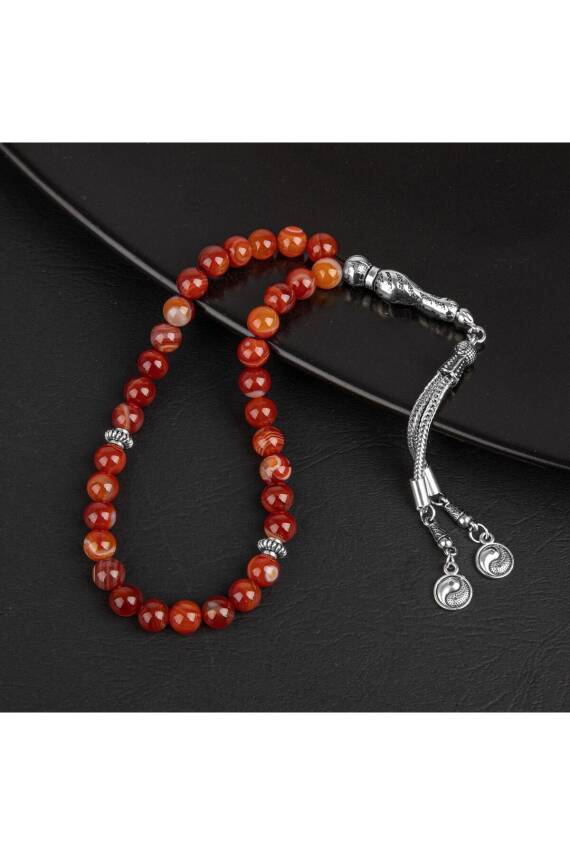 Madagaskar Akiği Doğal Taş Tesbih 33lük - 8mm - 3