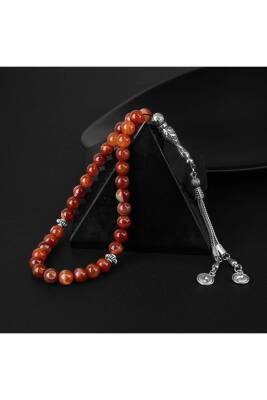 Madagaskar Akiği Doğal Taş Tesbih 33lük - 8mm - 3