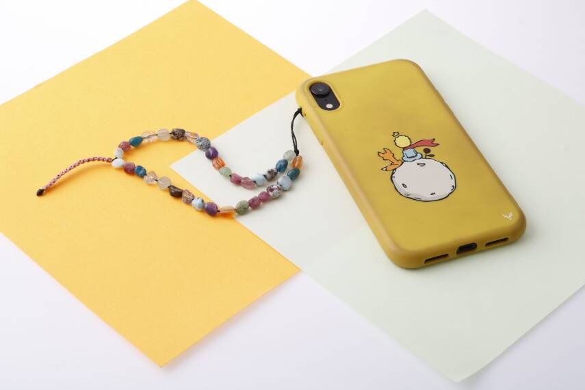 Makrome Örgü Doğal Taş Telefon İpi - 4