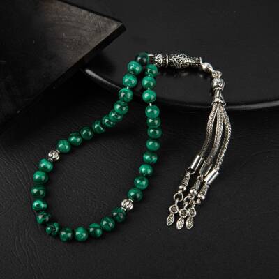 Malakit Doğal Taş Tesbih 33lük - 6mm - 2