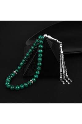 Malakit Doğal Taş Tesbih 33lük - 8mm - 3