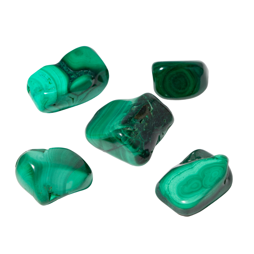 Malakit Doğal Taş Tımbıl El Taşı - 1