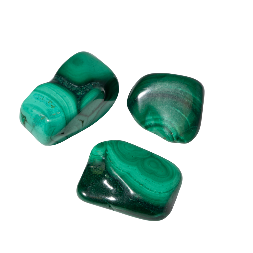 Malakit Doğal Taş Tımbıl El Taşı - 5