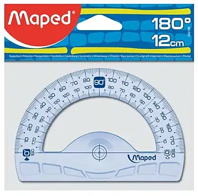 Maped Kristal Açı Ölçer 180 Derece 12 cm - 1