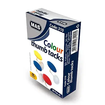 Mas 310 Renkli Raptiye Pvc Kaplı Karışık - 4