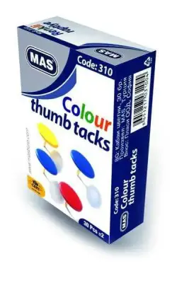 Mas 310 Renkli Raptiye Pvc Kaplı Karışık - Mas