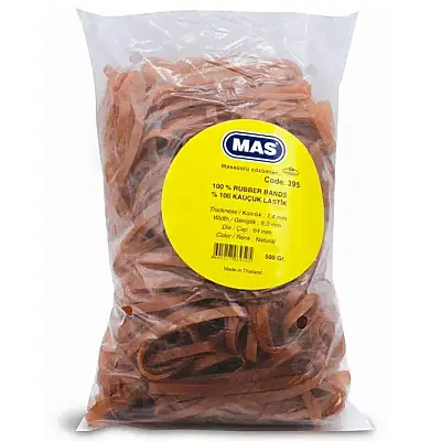 Mas 395 Ambalaj Lastiği Geniş Kauçuk 500 gr - 3
