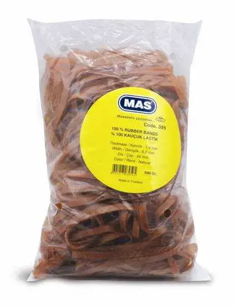 Mas 395 Ambalaj Lastiği Geniş Kauçuk 500Gr - 1