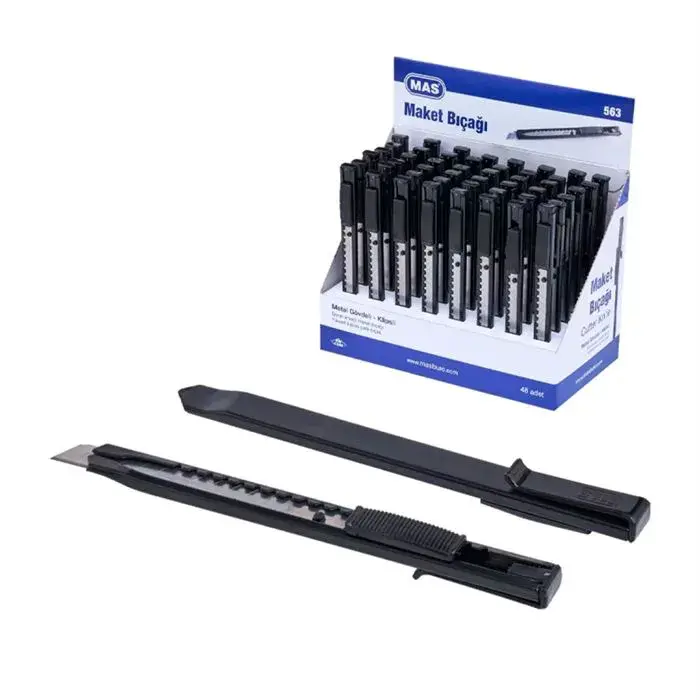 Mas 563 Maket Bıçağı Metal Gövdeli Klipsli - 1