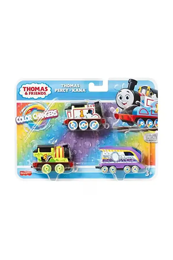 Mattel Thomas Ve Arkadaşları Renk Değiştiren 3 Lü Küçük Trenler - 1