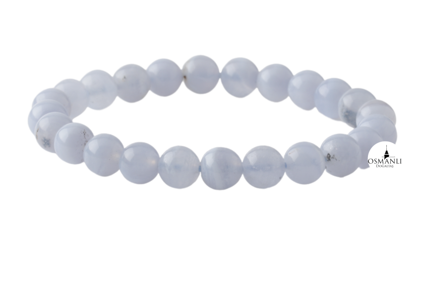 Mavi Akik 6mm Doğal Taş Bileklik - 2