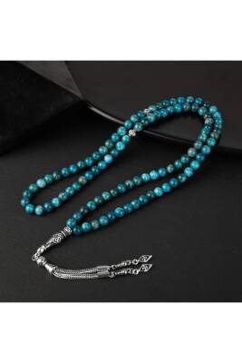 Mavi Apatit Doğal Taş Tesbih 99luk - 6mm - 2