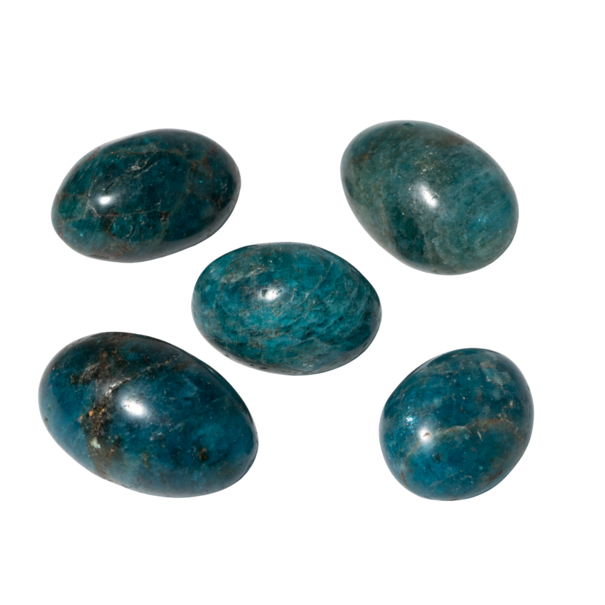 Mavi Apatit Doğal Taş Tımbıl El Taşı - 1