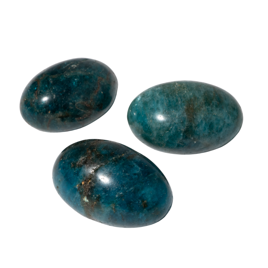 Mavi Apatit Doğal Taş Tımbıl El Taşı - 5