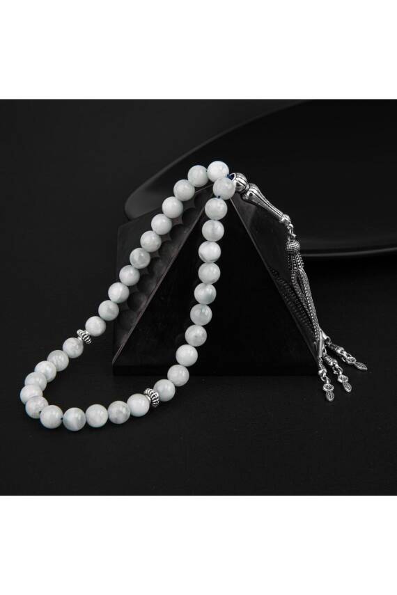 Mavi Larimar Doğal Taş Tesbih 33lük - 8mm - 3