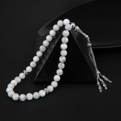 Mavi Larimar Doğal Taş Tesbih 33lük - 8mm - Osmanlı Doğaltaş