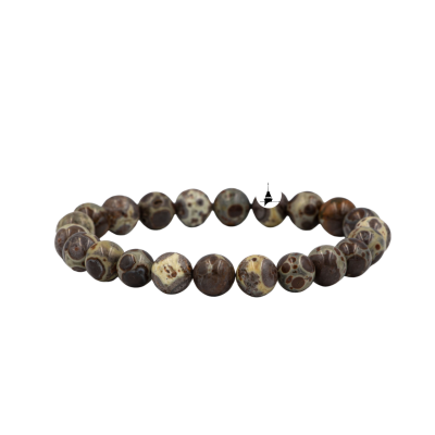 Meksika Jasper 6mm Merdiven Kapama Doğal Taş Bileklik - 2