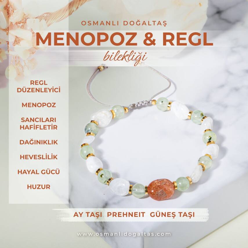 Menopoz, Regl Doğal Taş Bileklik - 1