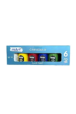 Miart Cam Boyası 30 ml 6 Lı - 1
