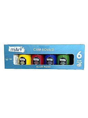 Miart Cam Boyası 30 ml 6 Lı - Miart (1)