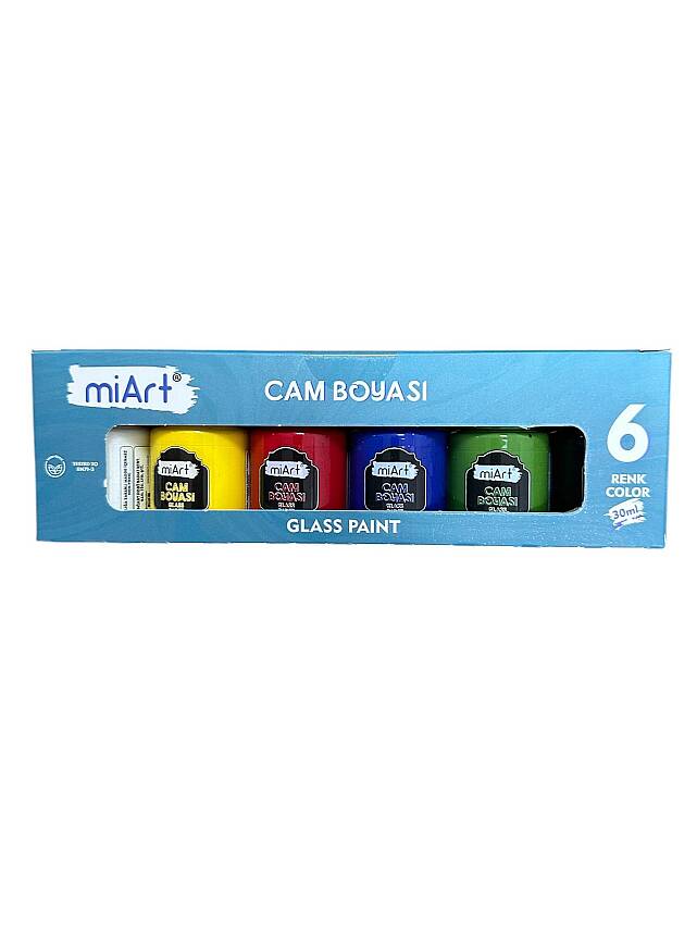 Miart Cam Boyası 30 ml 6 Lı - 2