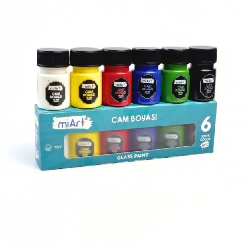 Miart Cam Boyası 30 Ml 6 Lı - 1